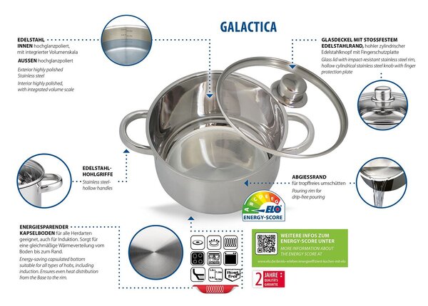 Galactica Kompletny zestaw naczyń 15 szt. ELO BASIC 22015