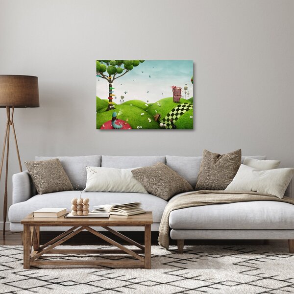 Obraz na szkle wspaniałego krajobrazu (70x50 cm)