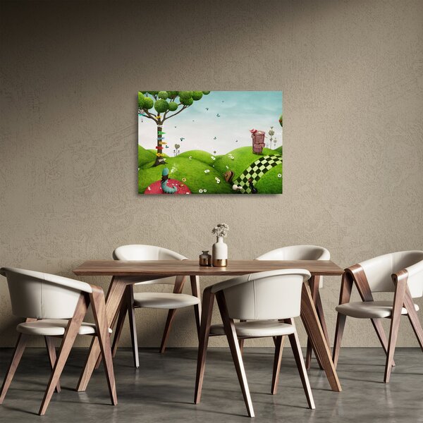 Obraz na szkle wspaniałego krajobrazu (70x50 cm)