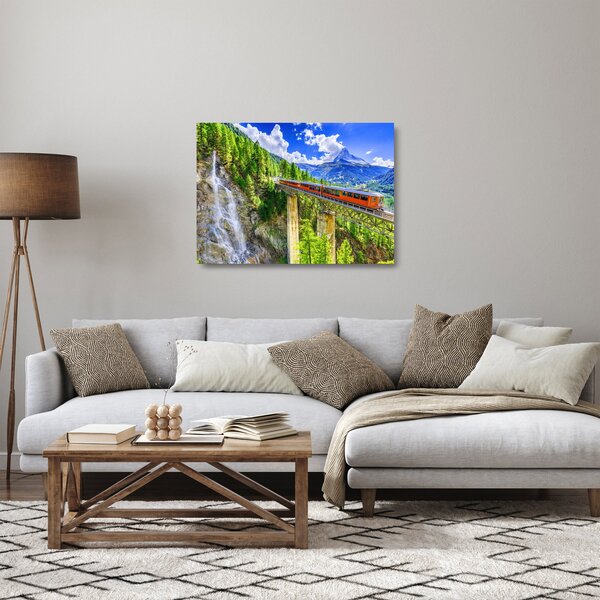 Obraz na szkle - Matterhorn, Zermatt, Wallis, Szwajcaria (70x50 cm)