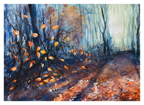 Obraz na szkle - Promienie jesiennego słońca (70x50 cm)