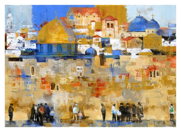 Obraz na szkle - Ściana płaczu, Jerozolima, Izrael (70x50 cm)