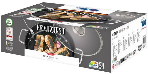 Garnek Citrin z pokrywką szklaną Ø 28 cm ELO 72438