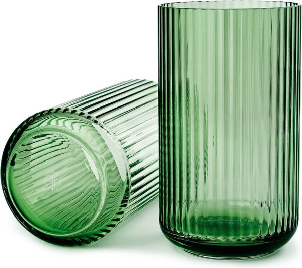 Wazon Lyngby 25 cm copenhagen green szklany