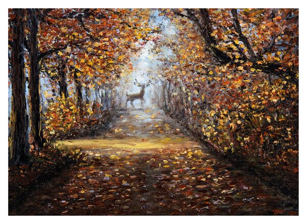 Obraz na szkle - Duch lasu (70x50 cm)