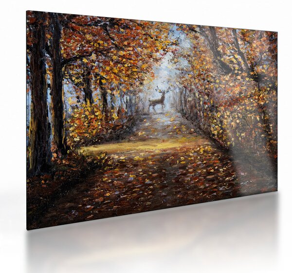 Obraz na szkle - Duch lasu (70x50 cm)
