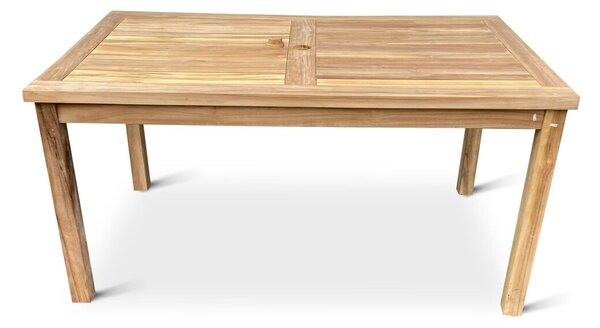 Garden I. Stół ogrodowy 150 x 90 cm, teak, jasnobrązowy NOELA 345917
