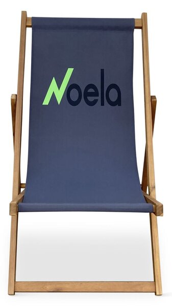 Składane krzesło plażowe, akacja, antracyt NOELA 3450419
