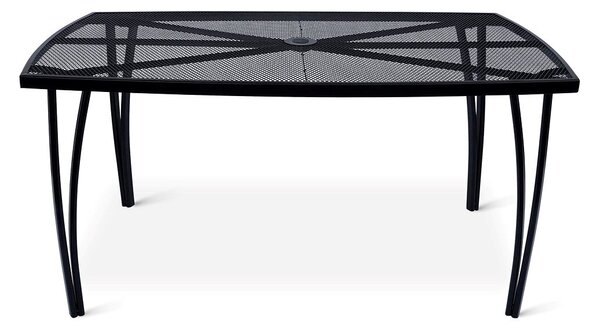 Lana steel ZWMT-24 Stół ogrodowy 150 × 90 cm, stal, czarny NOELA 34570231