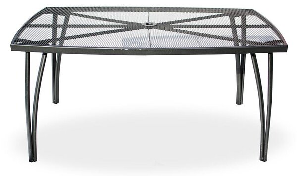 Lana steel ZWMT-24 Stół ogrodowy 150 × 90 cm, stal, czarny NOELA 34570231