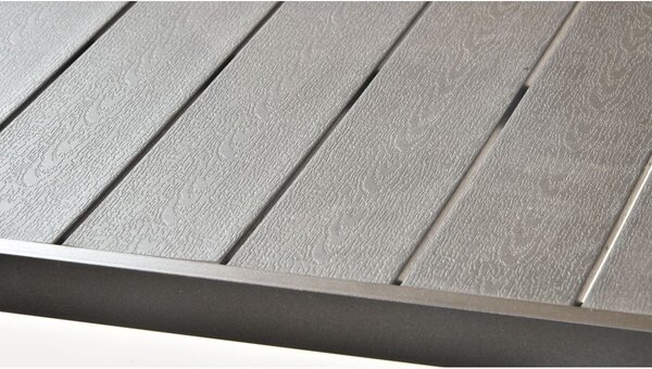 Viking Stół ogrodowy XL, 190 x 90 cm, aluminium/artwood, czarny NOELA 3457051