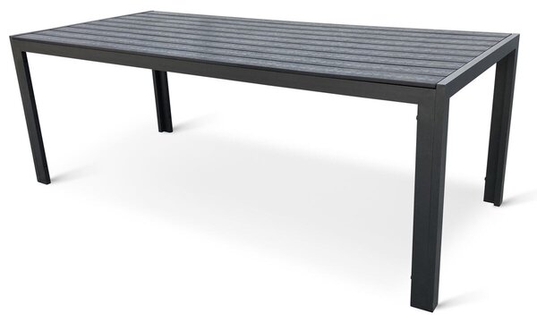 Viking Stół ogrodowy XL, 190 x 90 cm, aluminium/artwood, czarny NOELA 3457051