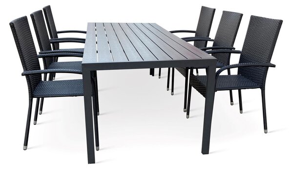 Zestaw ogrodowy jadalniany – stół Viking XL + 6x krzesło Paris NOELA 802000024016