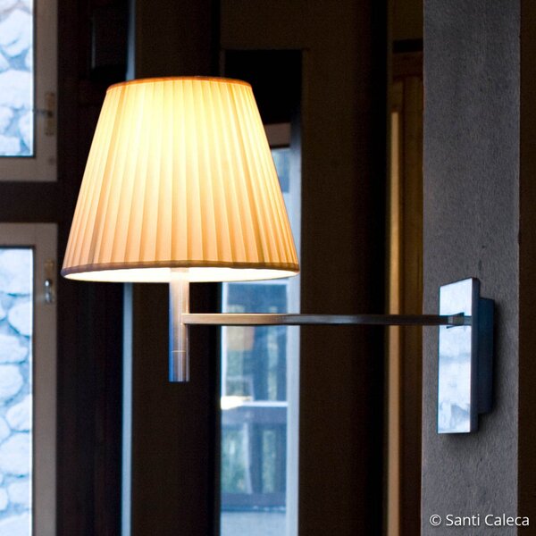 Lampa Ścienna FLOS, KTribe, ściemnialny, metaliczny, salon, tkanina | tekstylia, design