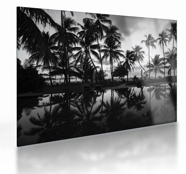 Obraz na szkle tropikalnej wyspy (70x50 cm)