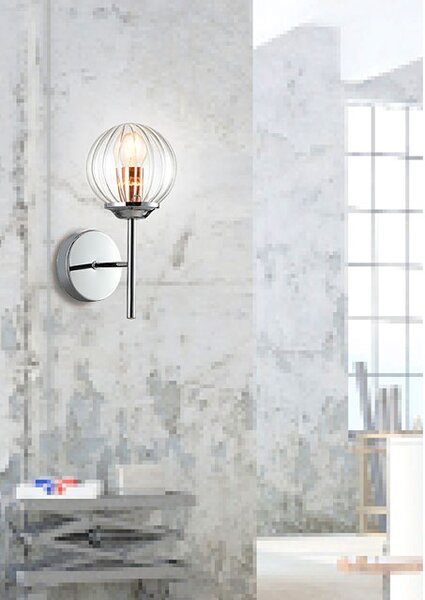 Nowoczesny kinkiet w stylu glamour - K120 E2-D10
