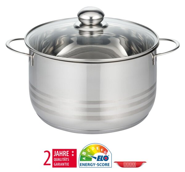 Garnek Brillant Ø 20 cm, 3,2 l, stal nierdzewna ELO BASIC 22220