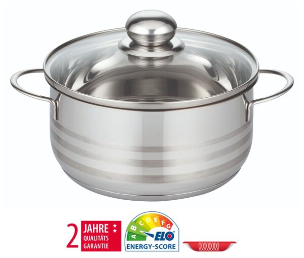 Garnek Brillant Ø 16 cm, 1,3 l, stal nierdzewna ELO BASIC 22116