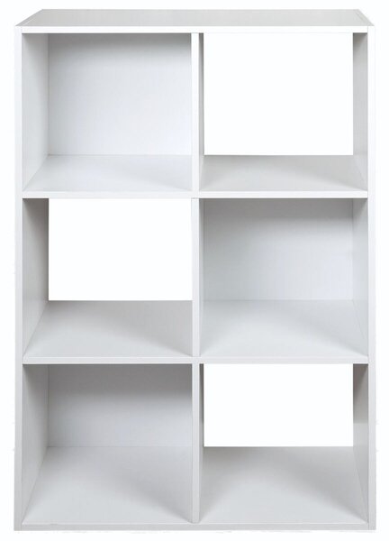 Półka z 6 przegrodami 61 × 91 × 30 cm, biała KESPER 15975