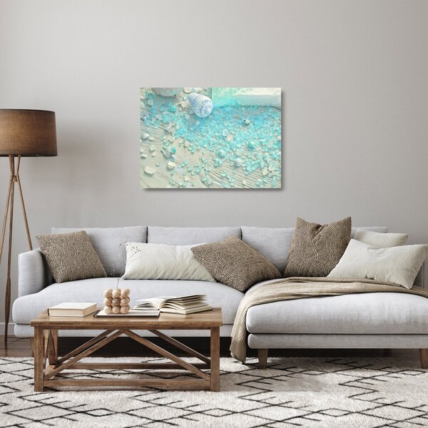 Obraz na szkle - Nadmorska atmosfera w turkusowych odcieniach (70x50 cm)