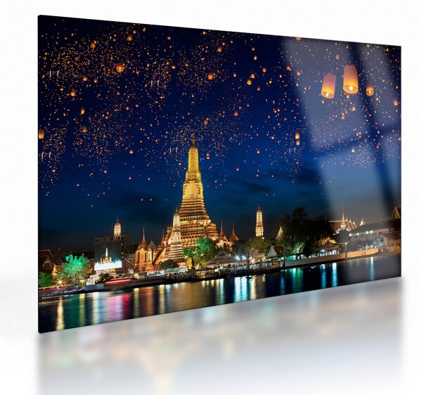 Obraz na szkle - Lampiony szczęścia, Bangkok (70x50 cm)