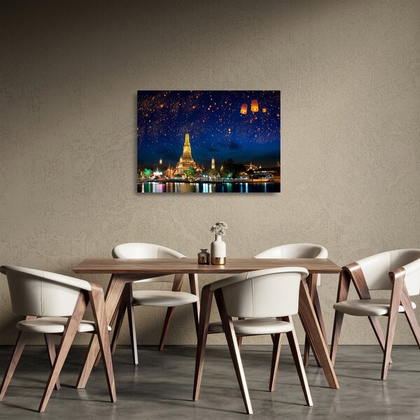 Obraz na szkle - Lampiony szczęścia, Bangkok (70x50 cm)