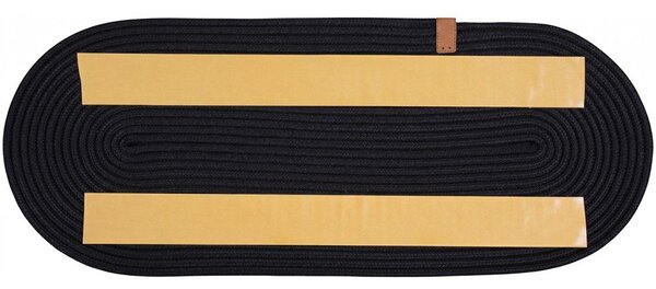 Czarne dywaniki na schody zestaw 16 szt. 25x65 cm Milo – Vitaus