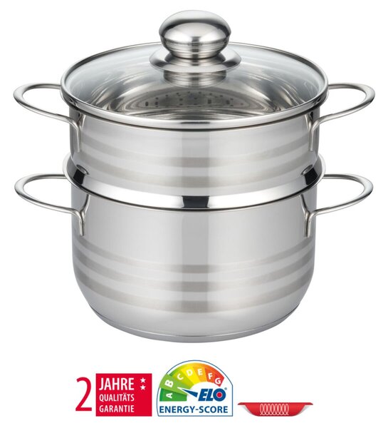 Brillant Garnek do gotowania na parze Ø 18 cm, 1,6/2,4 l, stal nierdzewna ELO BASIC 22718