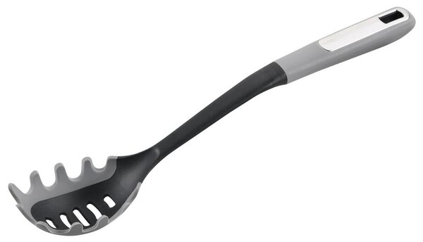 Łyżka do makaronu z silikonową krawędzią 34,5 cm, szara KESPER 86104