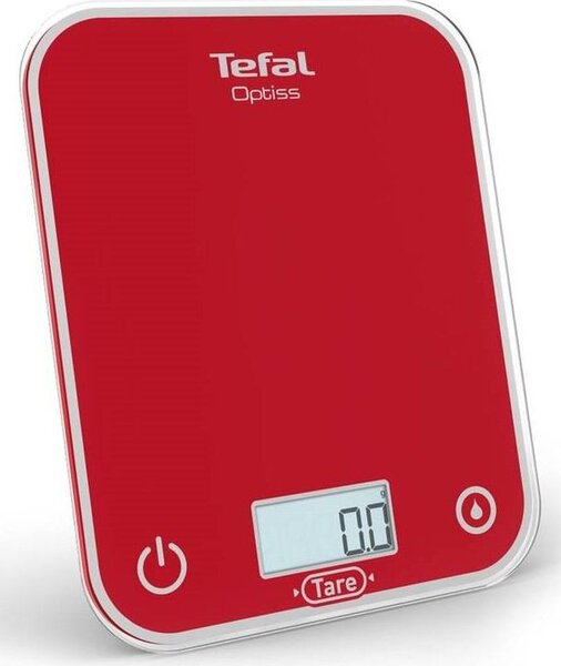 Optiss Waga kuchenna cyfrowa, szkło, czerwona TEFAL BC50U3V0