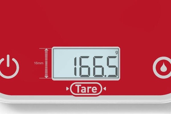Optiss Waga kuchenna cyfrowa, szkło, czerwona TEFAL BC50U3V0