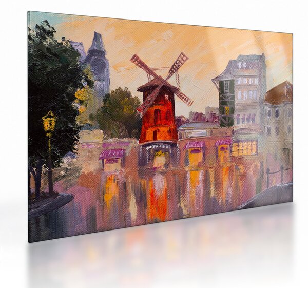 Obraz na szkle - Moulin Rouge, Paryż, Francja (70x50 cm)