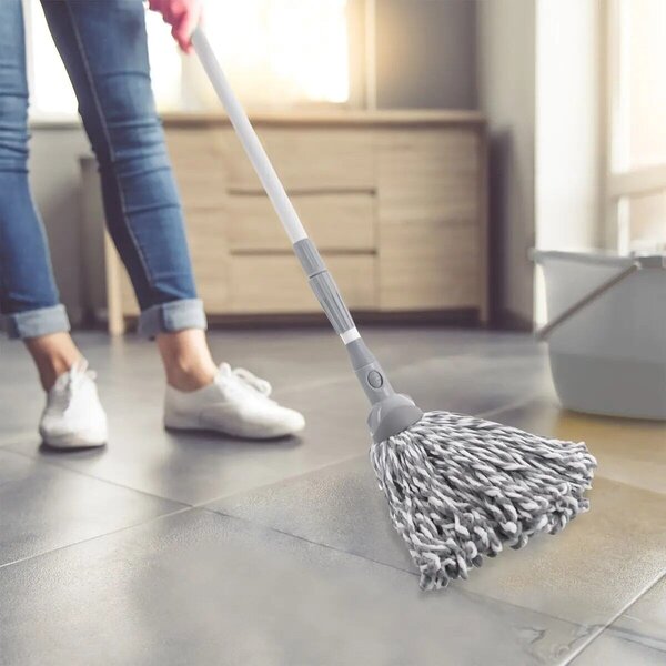Drążek teleskopowy z klipsem Clean System 94–158 cm, stal nierdzewna/tworzywo sztuczne ORION 711522