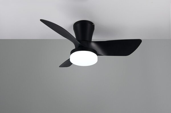 Czarna lampa sufitowa LED Randers – Reality