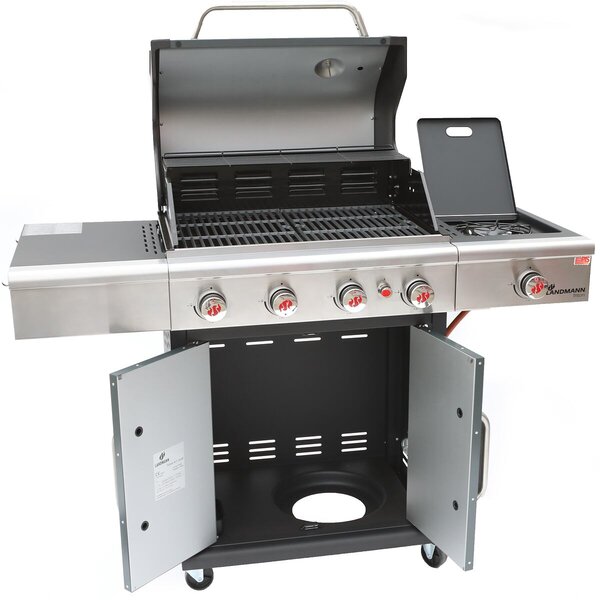 Triton PTS 4.1 Grill gazowy, srebrny LANDMANN 12964