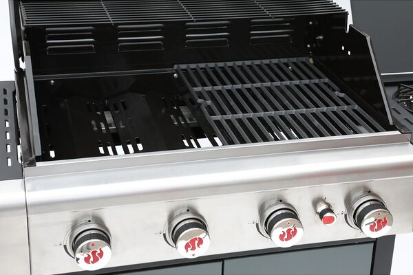 Triton PTS 4.1 Grill gazowy, srebrny LANDMANN 12964