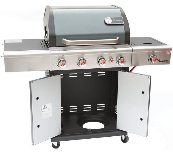 Triton PTS 4.1 Grill gazowy, srebrny LANDMANN 12964