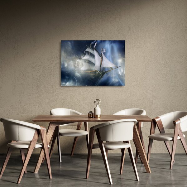 Obraz na szkle - Statek widmo (70x50 cm)