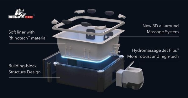 Oslo PLUS F-OS063WP Jacuzzi 1150 l MSPA z warstwą izolacji termicznej