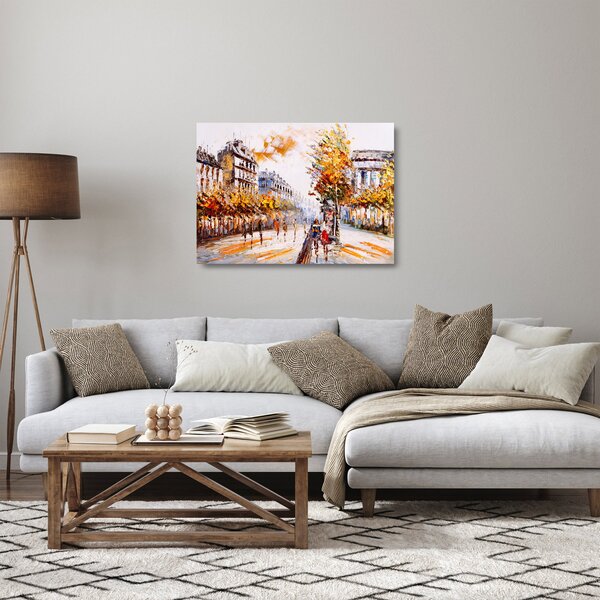 Obraz na szkle - Ulica w Paryżu (70x50 cm)