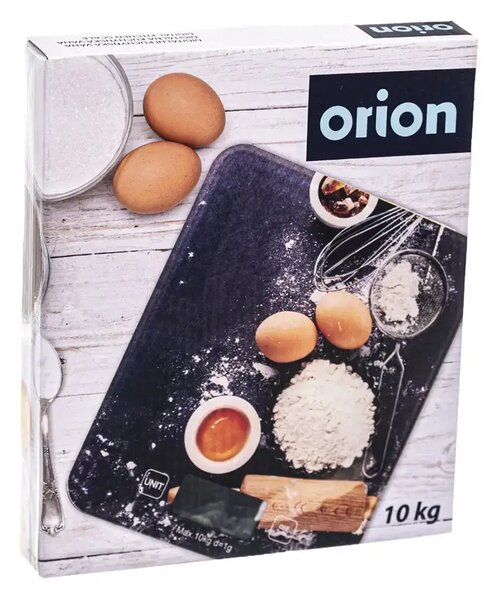 Waga kuchenna cyfrowa, 10 kg, szklana ORION 130530