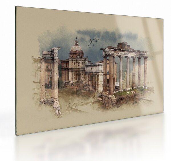 Obraz na szkle - Forum Romanum, Rzym, Włochy (70x50 cm)