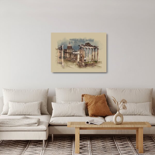 Obraz na szkle - Forum Romanum, Rzym, Włochy (70x50 cm)