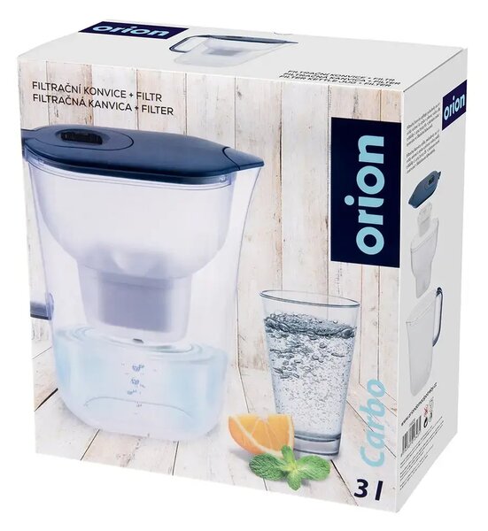 Carbo Dzbanek filtrujący, 3 l, plastikowy, niebieski ORION 156020