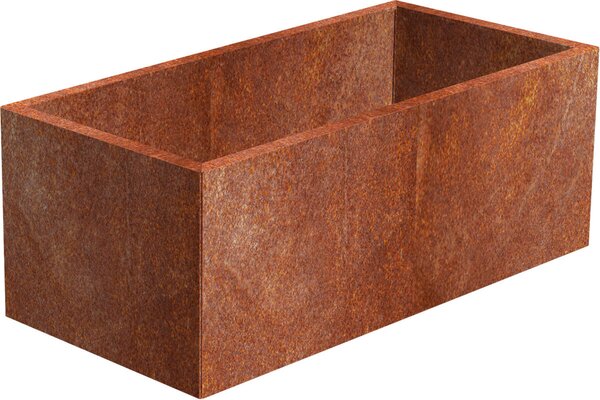 Line Donica ogrodowa 60 x 120 x 50 cm, corten CORGARDEN 1007