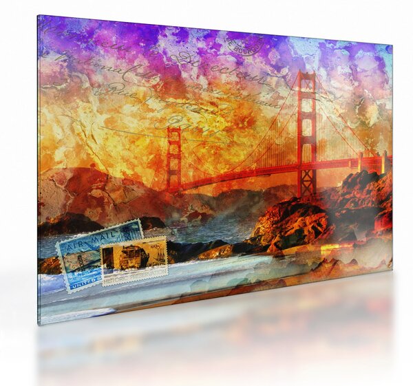 Obraz na szkle - Golden Gate, San Francisco, Kalifornia (70x50 cm)