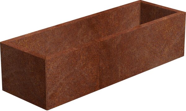 Line Donica ogrodowa 40 x 90 x 30 cm, corten CORGARDEN 1005