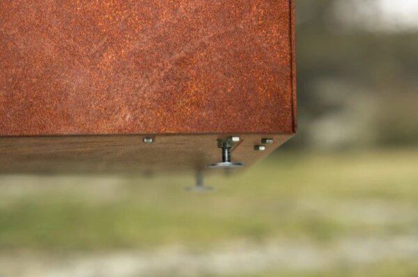 Line Donica ogrodowa 40 x 120 x 30 cm, corten CORGARDEN 1006