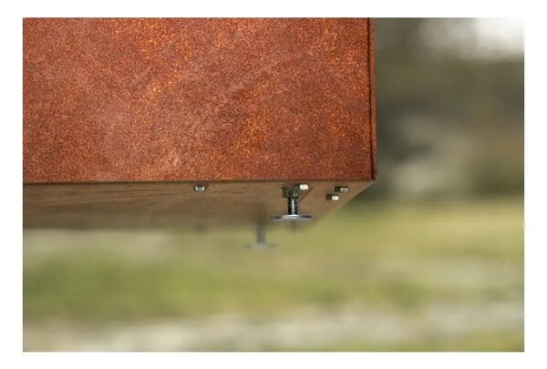 Line Donica ogrodowa 60 x 120 x 50 cm, corten CORGARDEN 1007