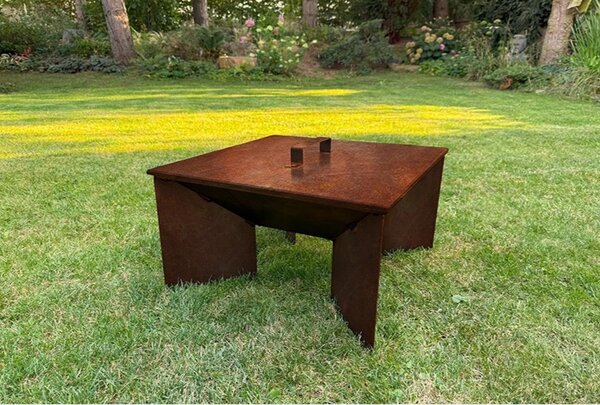 Fokus Palenisko ogrodowe 50 × 50 × 30 cm, corten CORGARDEN 1016